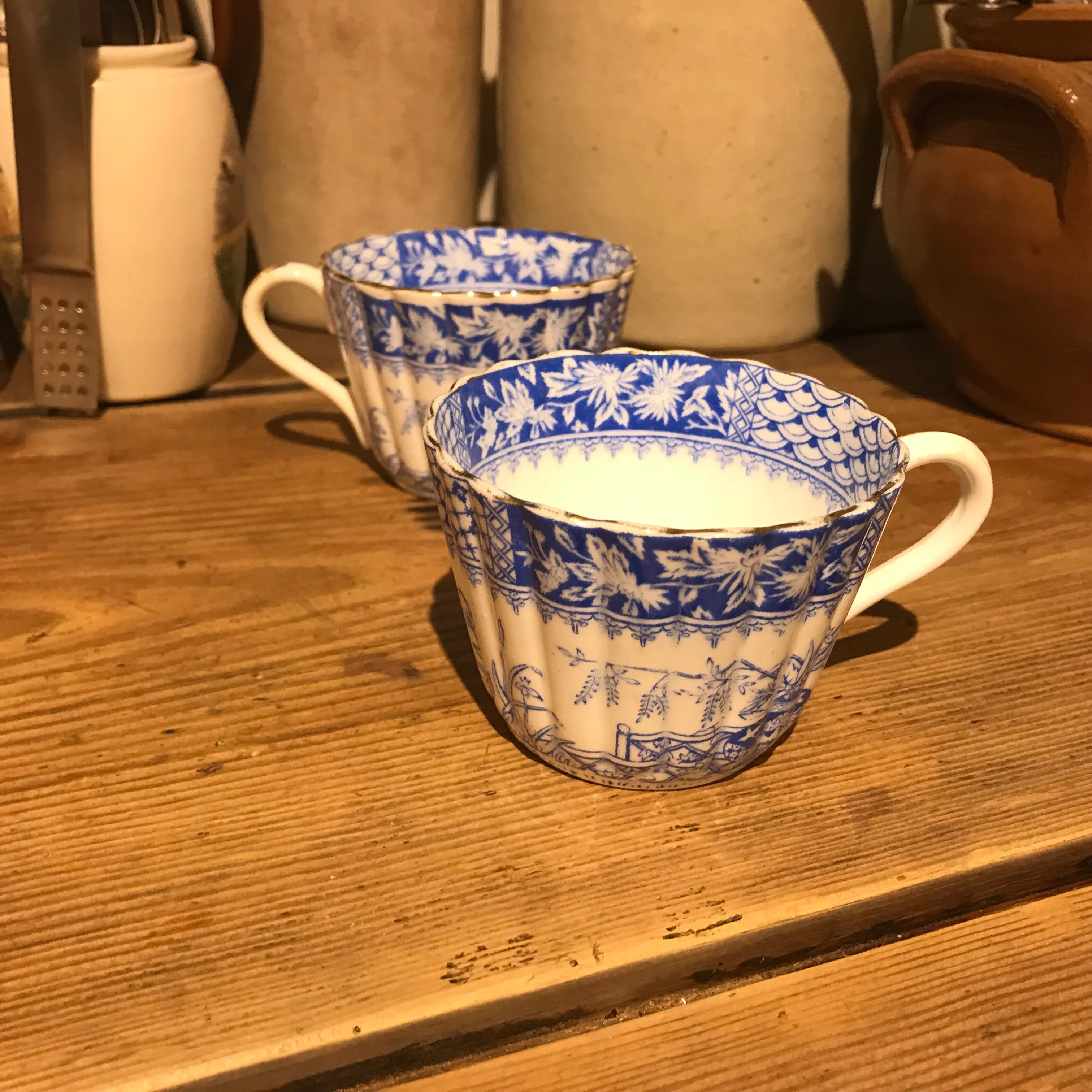 Antique Blue and White Porcelain china cup - Image 3
