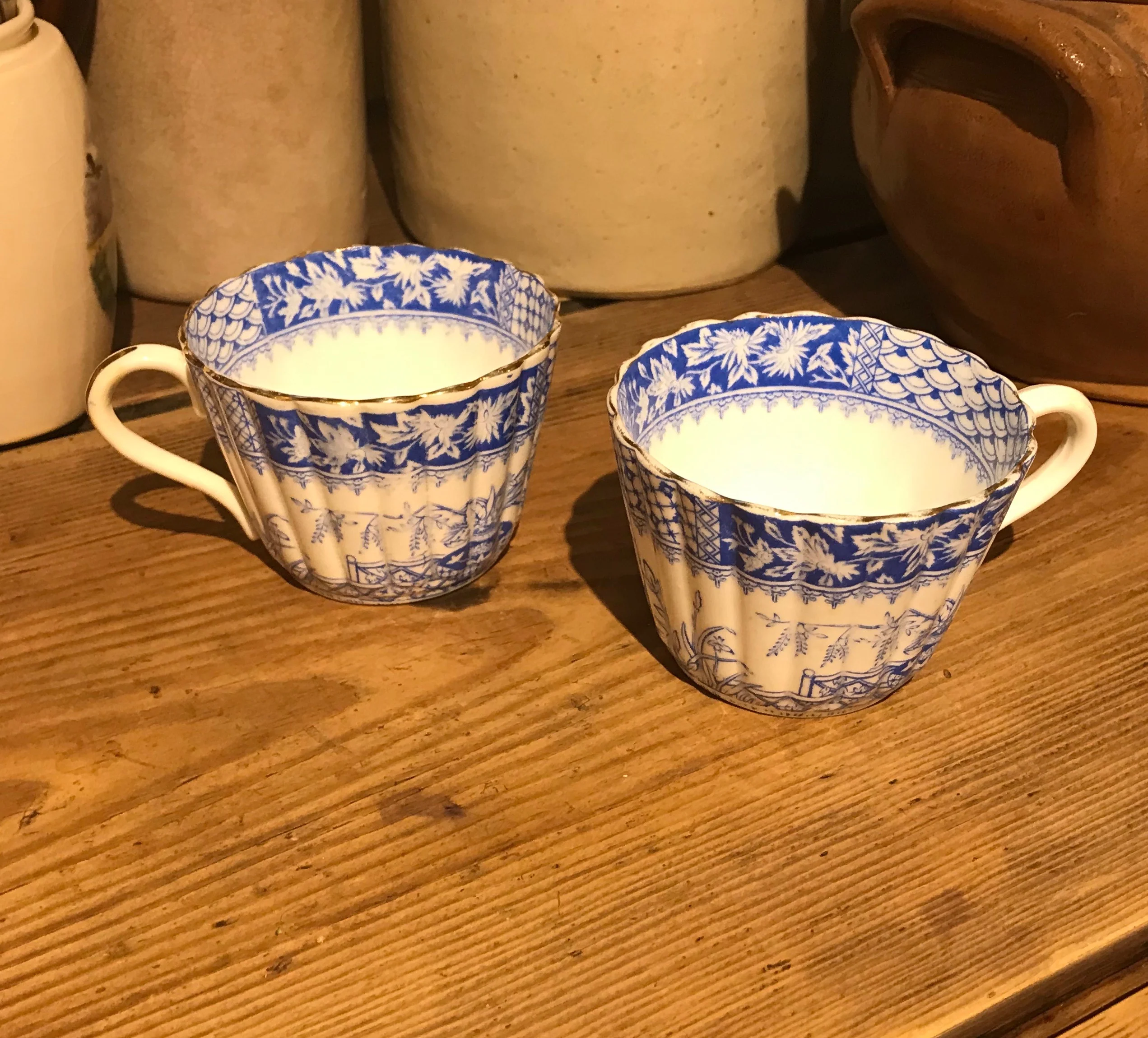 Antique Blue and White Porcelain china cup - Image 4