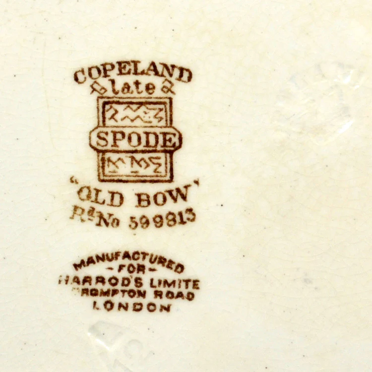 Copeland Spode Old Bow large soup bowls 1912 - Image 3