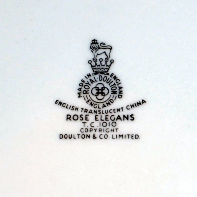 Royal Doulton Rose Elegans TC1010 china cake plate - Image 3