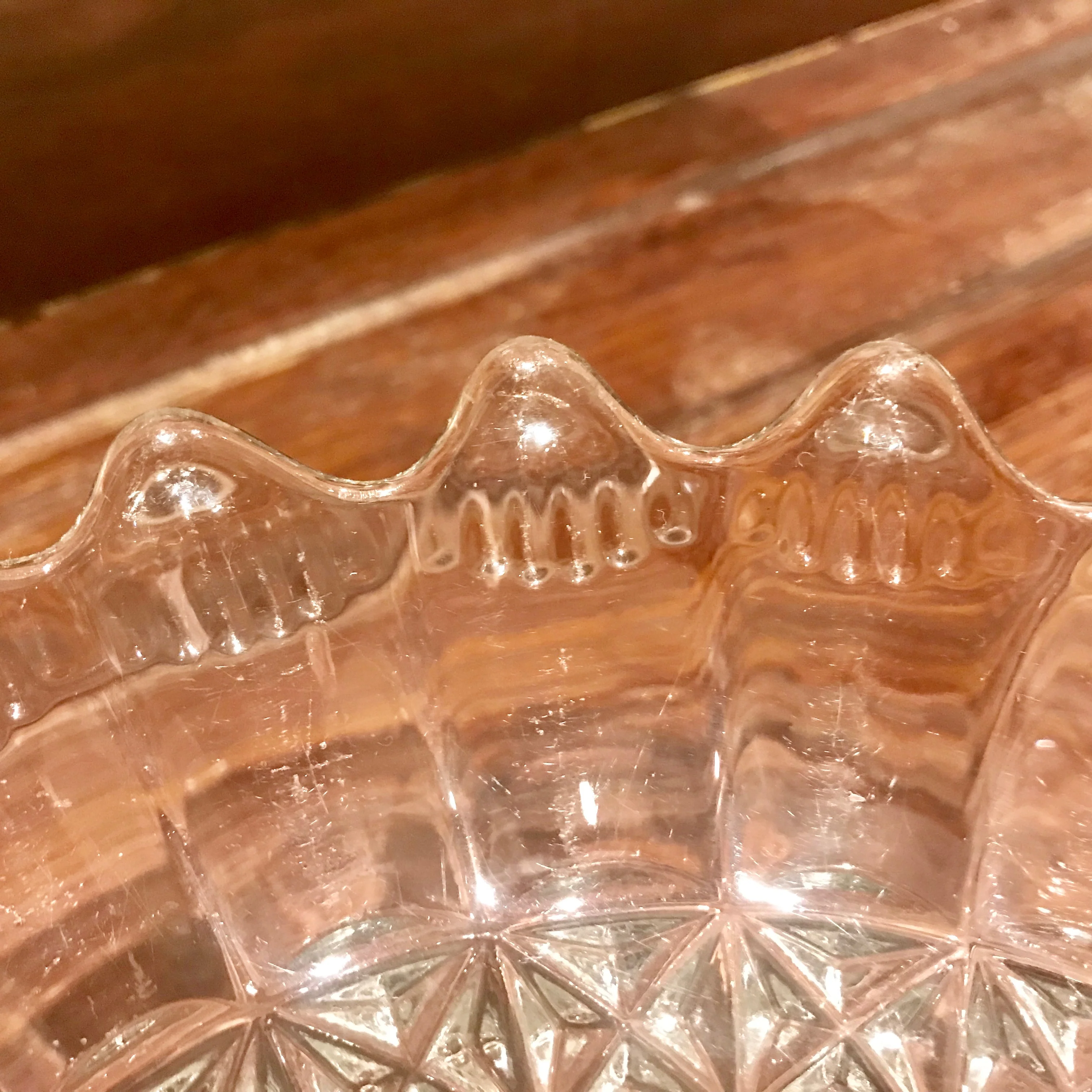 Early English pressed glass fruit stand ref 2184 - Image 4