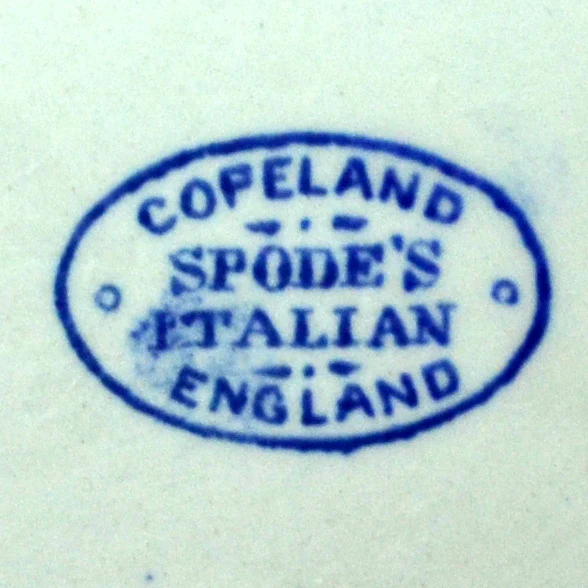 Vintage Spode Italian Blue And White China Teapot - Image 3