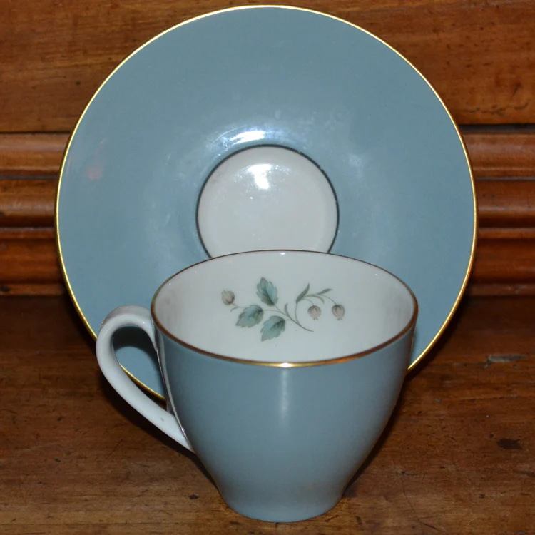 Royal Doulton China Rose Elegans TC1010 coffee cup and saucer - Image 4