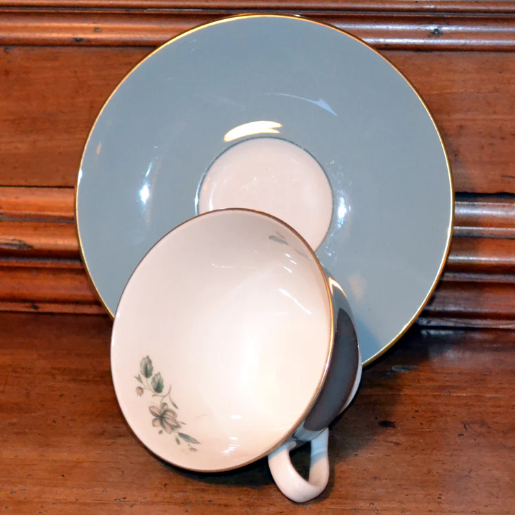 Royal Doulton Rose Elegans TC1010 China Teacup and Saucer - Image 5