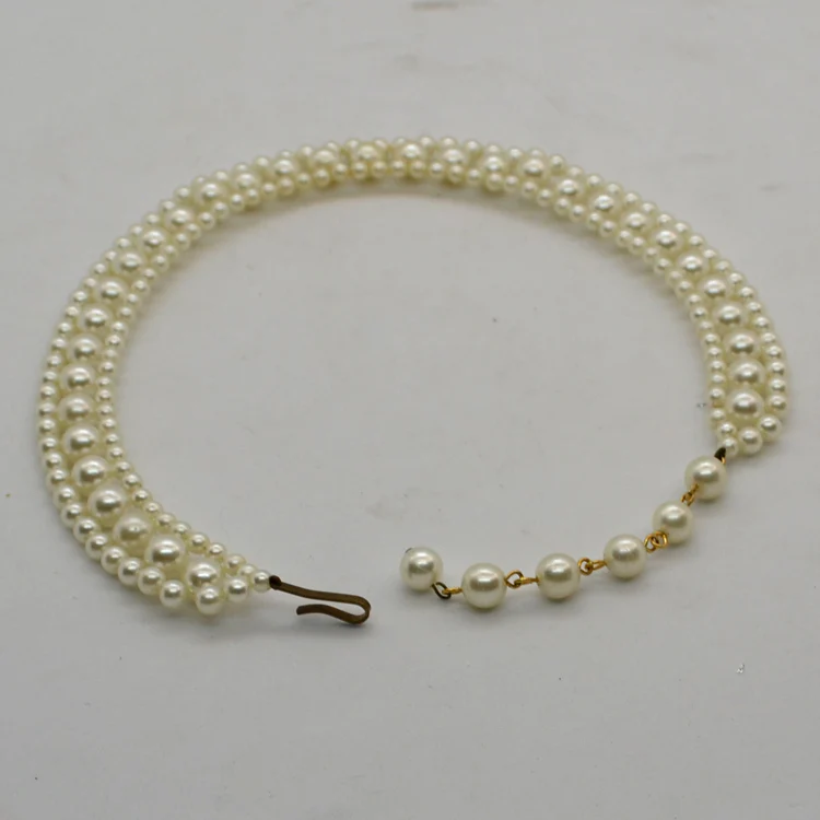Vintage faux pearl costume jewellery necklace - Image 4